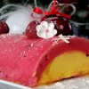 buche de Noel glacée framboise-mangue
